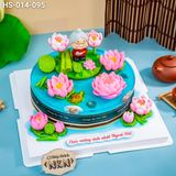  Bánh Mừng Thọ Bà Hồ Sen Cá Lội (HS-014-095) 