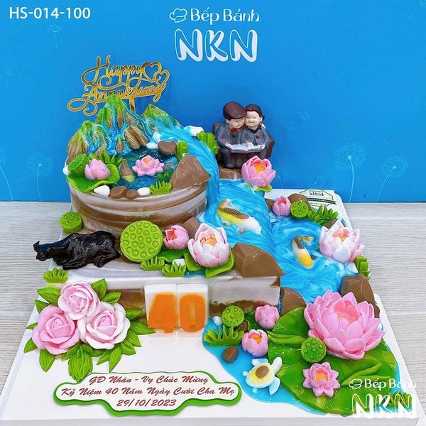  Bánh Kỷ Niệm Ngày Cưới Cha Mẹ (HS-014-100) 
