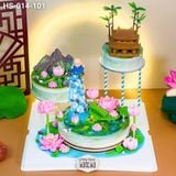  Tháp Bánh Chùa Sen 3 Tầng (HS-014-101) 