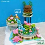 Tháp Bánh Chùa Sen 3 Tầng (HS-014-101) 