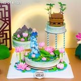  Tháp Bánh Chùa Sen 3 Tầng (HS-014-101) 