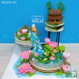  Tháp Bánh Chùa Sen 3 Tầng (HS-014-101) 