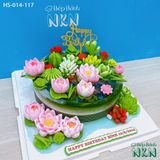  Bánh Sinh Nhật Hồ Sen Cá Lội (HS-014-117) 