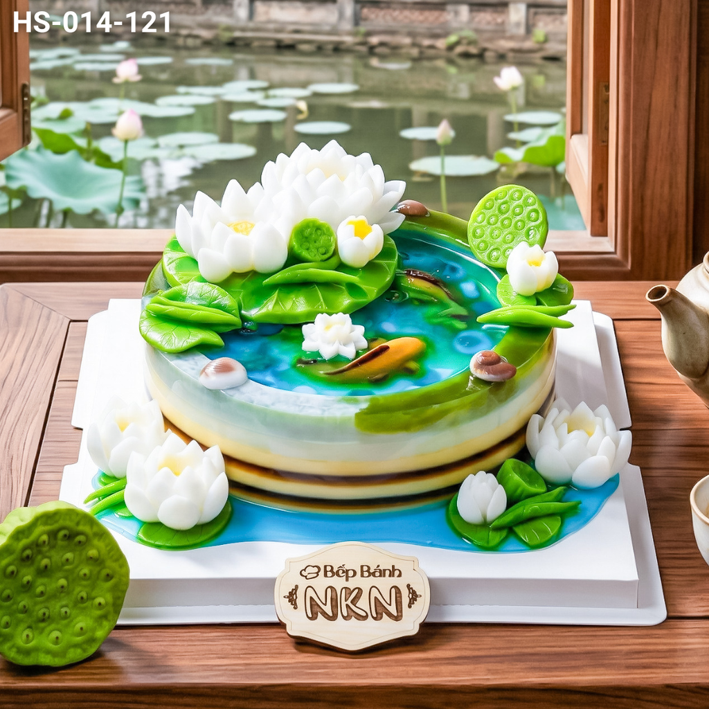  Bánh Sinh Nhật Bạch Liên Ngư Lạc (HS-014-121) 