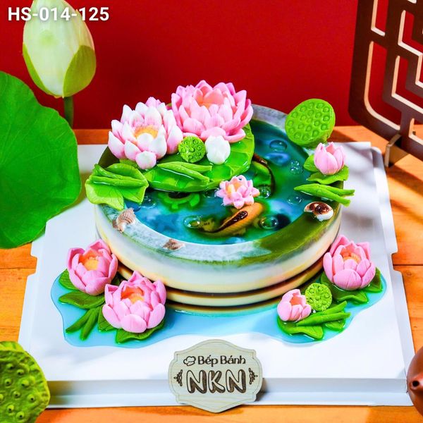  Bánh Sinh Nhật Hồng Liên Ngư Lạc (HS-014-125) 