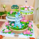  Siêu Tháp Bánh Hồ Sen Cá Lội Mừng Đại Lễ Phật Đản (HS-014-128) 