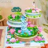  Siêu Tháp Bánh Hồ Sen Cá Lội Mừng Đại Lễ Phật Đản (HS-014-128) 