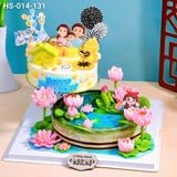  Bánh Sinh Nhật Hoa Sen Gia Đình (HS-014-131) 
