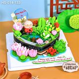  Bánh Sinh Nhật Hồ Sen Tặng Ông (HS-014-133) 