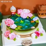  Bánh Sinh Nhật Hoa Hồng Tặng Bà (HS-014-134) 