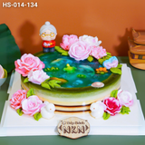  Bánh Sinh Nhật Hoa Hồng Tặng Bà (HS-014-134) 