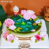  Bánh Sinh Nhật Hoa Hồng Tặng Bà (HS-014-134) 