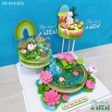  Tháp Bánh Sinh Nhật 3 Tầng Tuổi Mẹo (HS-014-072) 