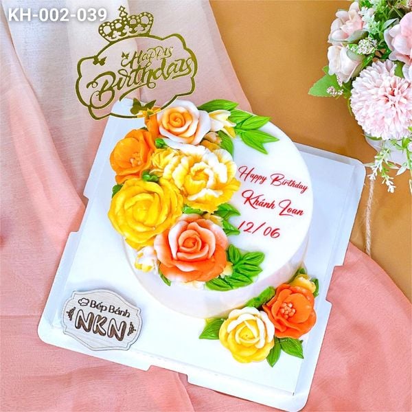  Bánh Sinh Nhật Kết Hoa (KH-002-039) 