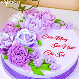  Bánh Sinh Nhật Kết Hoa (KH-002-051) 