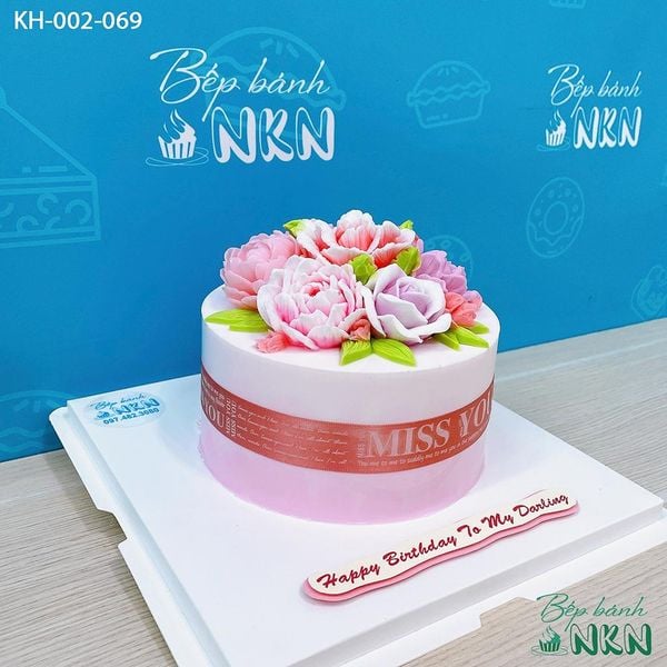  Bánh Sinh Nhật Kết Hoa (KH-002-069) 