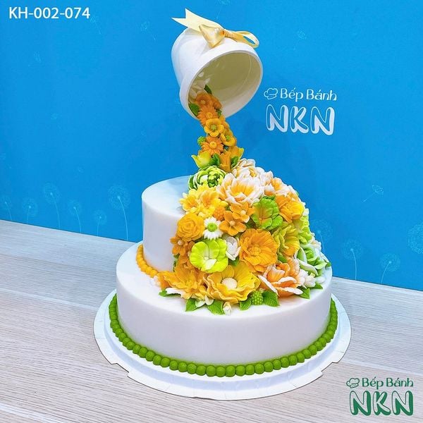  Bánh Thác Hoa 2 Tầng (KH-002-074) 