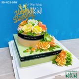  Bánh Kết Hoa 2 Tầng  (KH-002-078) 
