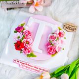  Bánh Sinh Nhật Kết Hoa Chữ T (KH-002-082) 