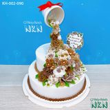  Bánh Thác Hoa 2 Tầng (KH-002-090) 