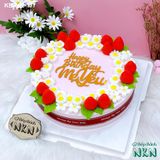  Bánh Sinh Nhật Hoa Dâu Tây (KH-002-117) 