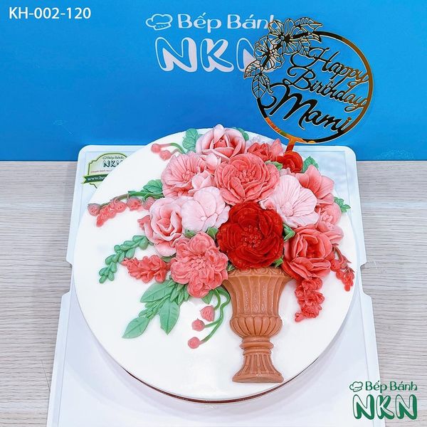  Bánh Bình Hoa Quà Tặng (KH-002-120) 