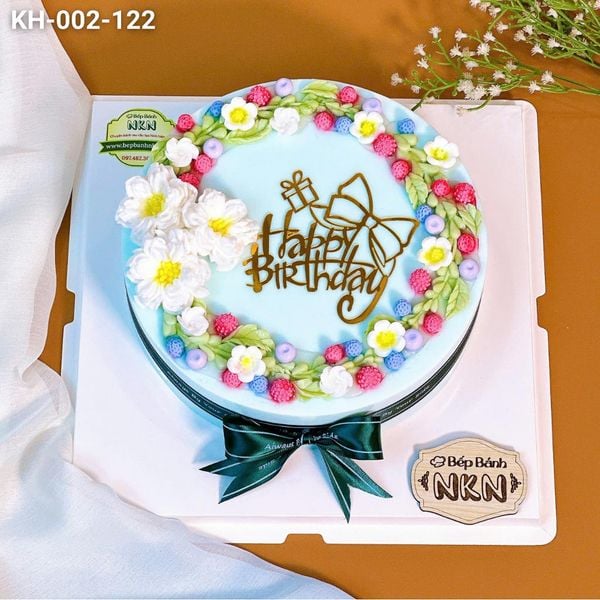  Bánh Sinh Nhật Vòng Hoa (KH-002-122) 