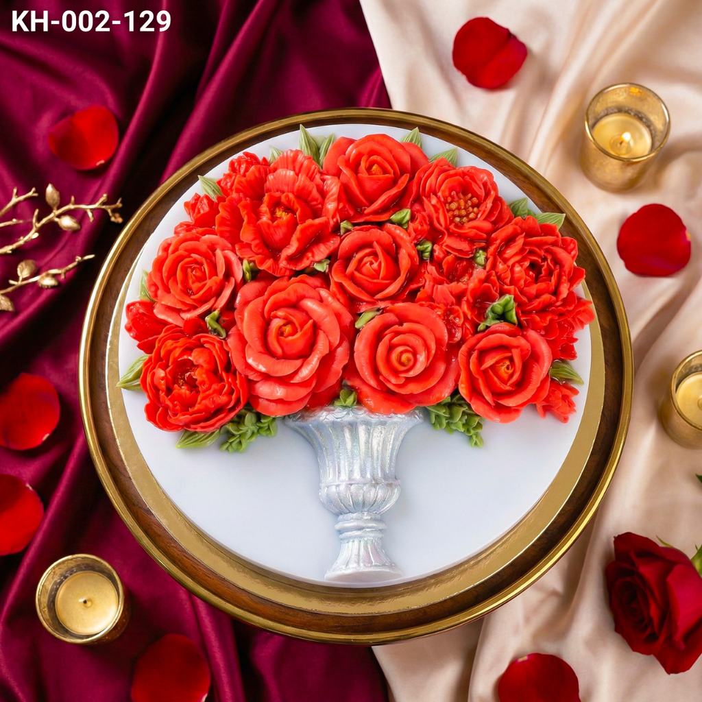  Bánh Bình Hoa Hồng (KH-002-129) 