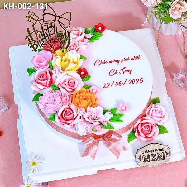  Bánh Sinh Nhật Kết Hoa (KH-002-131) 