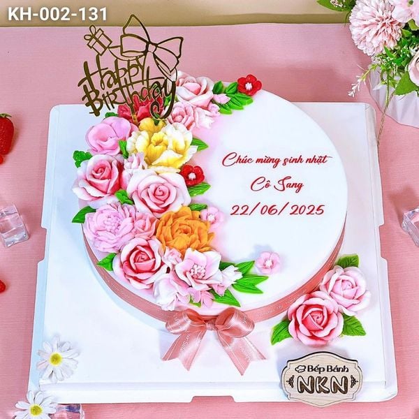  Bánh Sinh Nhật Kết Hoa (KH-002-131) 