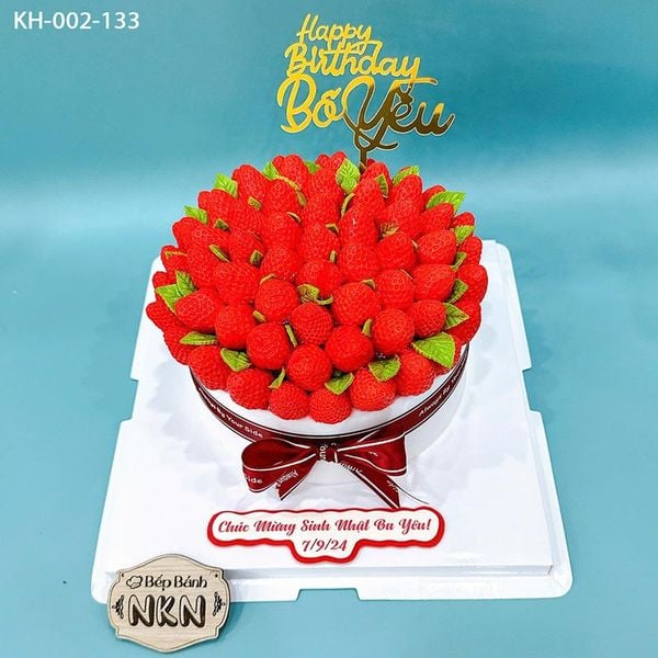  Bánh Sinh Nhật Trái Dâu (KH-002-133) 