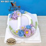  Bánh Sinh Nhật Kết Hoa Tone Tím (KH-002-137) 