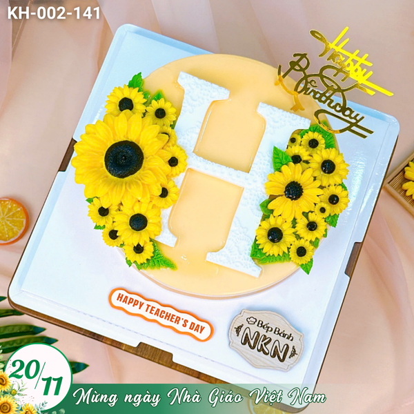  Bánh Mừng Ngày 20/11 Hoa Hướng Dương (KH-002-141) 