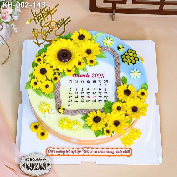  Bánh Sinh Nhật Kết Hoa Hướng Dương (KH-002-143) 