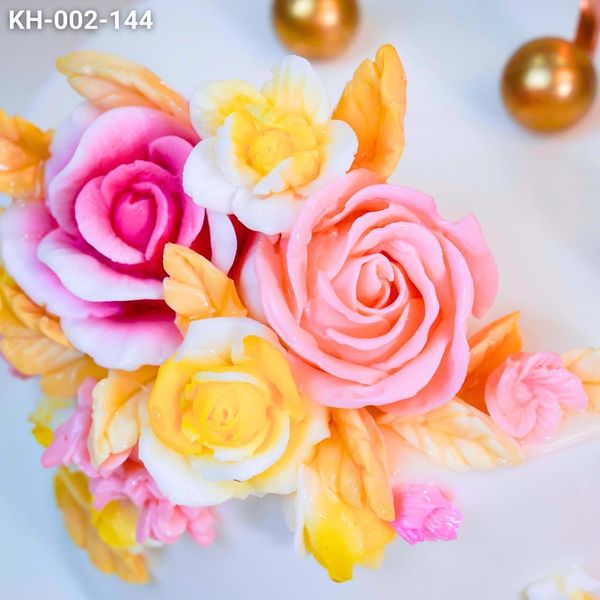  Tháp Bánh Sinh Nhật Kết Hoa 2 Tầng (KH-002-144) 