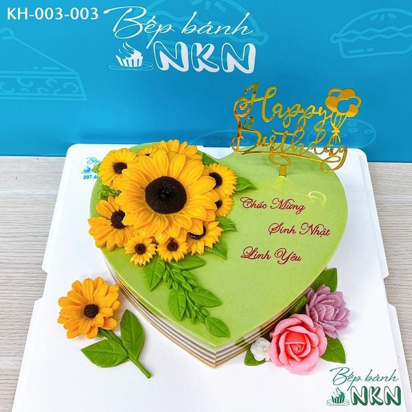  Bánh Sinh Nhật Kết Hoa (KH-003-003) 