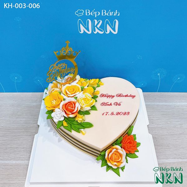  Bánh Kỷ Niệm Kết Hoa (KH-003-006) 