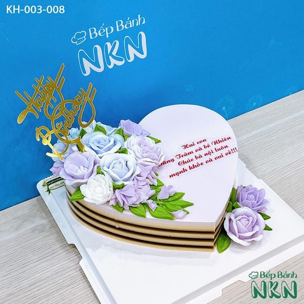  Bánh Sinh Nhật Kết Hoa (KH-003-008) 