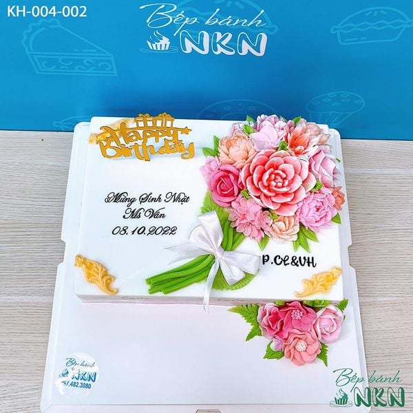  Bánh Sinh Nhật Kết Hoa (KH-004-002) 