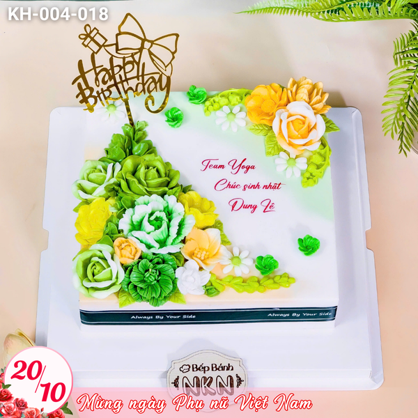  Bánh Sinh Nhật Kết Hoa (KH-004-018) 