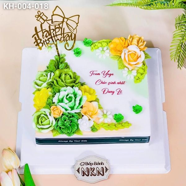  Bánh Sinh Nhật Kết Hoa (KH-004-018) 
