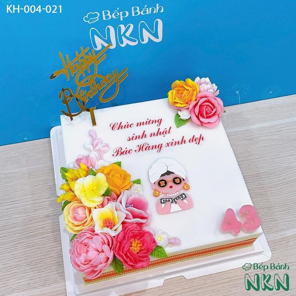  Bánh Sinh Nhật Kết Hoa (KH-004-021) 