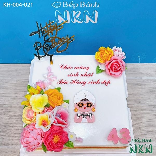  Bánh Sinh Nhật Kết Hoa (KH-004-021) 