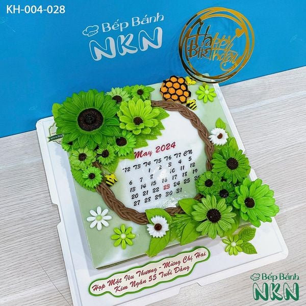  Bánh Sinh Nhật Kết Hoa (KH-004-028) 