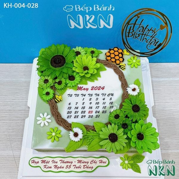  Bánh Sinh Nhật Kết Hoa (KH-004-028) 