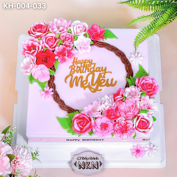  Bánh Sinh Nhật Kết Hoa Tặng Mẹ (KH-004-033) 