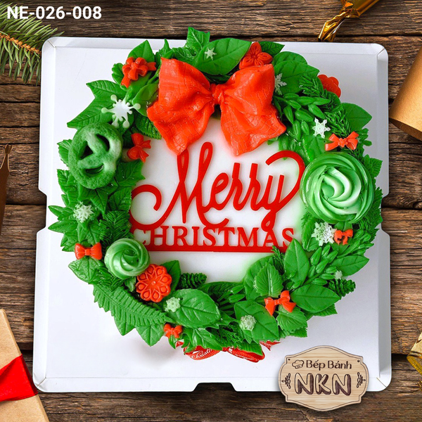  Bánh Noel Vòng Nguyệt Quế (NE-026-008) 