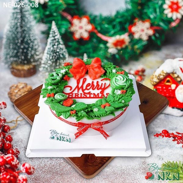  Bánh Noel Vòng Nguyệt Quế (NE-026-008) 