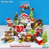  Bánh Giáng Sinh Khúc Gỗ 2 Tầng (NE-026-009) 