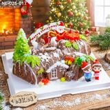  Bánh Noel Khúc Gỗ - Mẫu 1 (NE-026-017) 